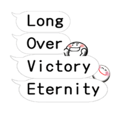 Real intention(Clear stick man) sticker #15609293