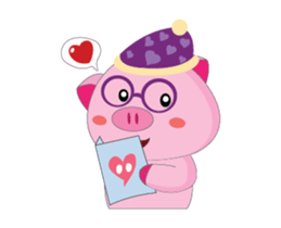 Plump Pink Couple In Love Animated sticker #15609642