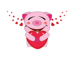 Plump Pink Couple In Love Animated sticker #15609644