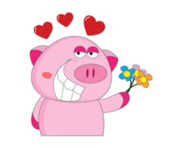 Plump Pink Couple In Love Animated sticker #15609645