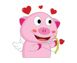 Plump Pink Couple In Love Animated sticker #15609647