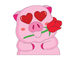 Plump Pink Couple In Love Animated sticker #15609652