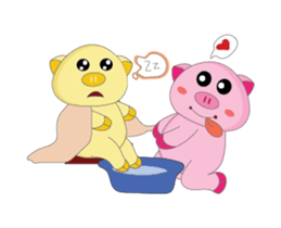 Plump Pink Couple In Love Animated sticker #15609658