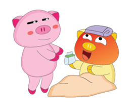 Plump Pink Couple In Love Animated sticker #15609660