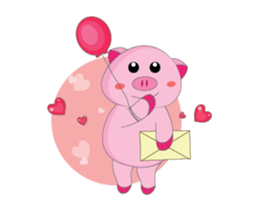 Plump Pink Couple In Love Animated sticker #15609662