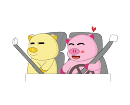 Plump Pink Couple In Love Animated sticker #15609663