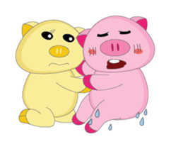 Plump Pink Couple In Love Animated sticker #15609665