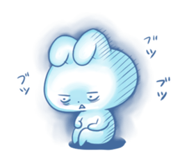 Depression Rabbit chan sticker #15610210