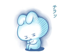 Depression Rabbit chan sticker #15610212