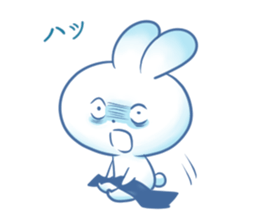 Depression Rabbit chan sticker #15610216