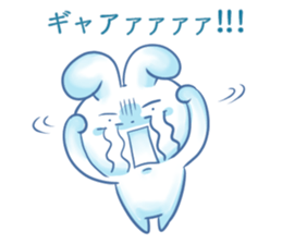 Depression Rabbit chan sticker #15610221