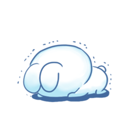 Depression Rabbit chan sticker #15610230