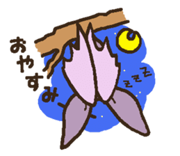 Japanese long-eared bat sticker #15610569