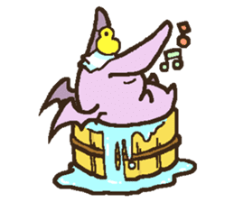 Japanese long-eared bat sticker #15610573