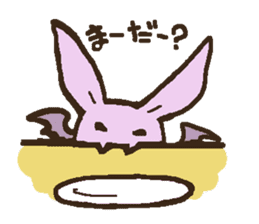 Japanese long-eared bat sticker #15610574