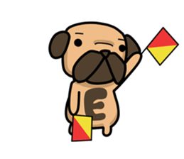 Dear Mr.Pug2 sticker #15610982