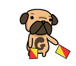 Dear Mr.Pug2 sticker #15610984