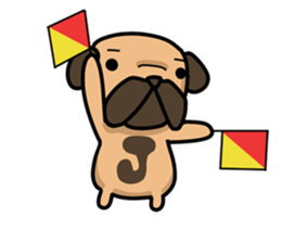 Dear Mr.Pug2 sticker #15610987