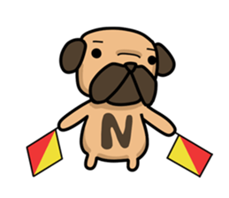 Dear Mr.Pug2 sticker #15610991