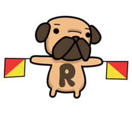 Dear Mr.Pug2 sticker #15610995