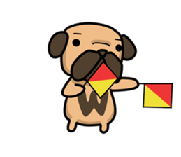 Dear Mr.Pug2 sticker #15611000