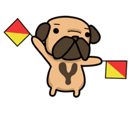 Dear Mr.Pug2 sticker #15611002