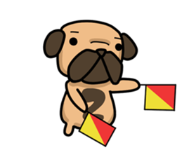 Dear Mr.Pug2 sticker #15611003