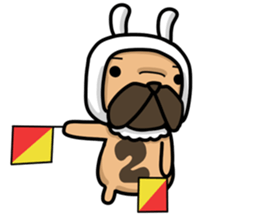 Dear Mr.Pug2 sticker #15611005