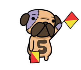 Dear Mr.Pug2 sticker #15611008