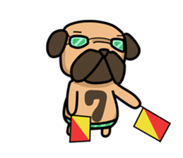 Dear Mr.Pug2 sticker #15611010