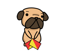 Dear Mr.Pug2 sticker #15611014