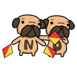 Dear Mr.Pug2 sticker #15611016