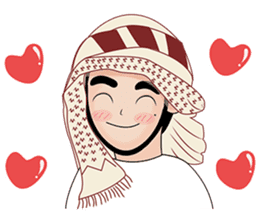 Happy Arab guy sticker #15611075