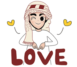 Happy Arab guy sticker #15611077