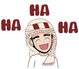 Happy Arab guy sticker #15611080