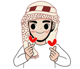 Happy Arab guy sticker #15611081