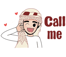 Happy Arab guy sticker #15611082