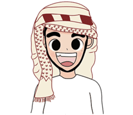 Happy Arab guy sticker #15611097