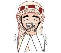Happy Arab guy sticker #15611098