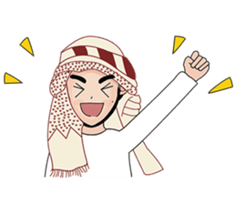 Happy Arab guy sticker #15611109