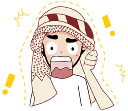 Happy Arab guy sticker #15611110