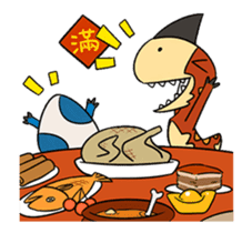 Tikka & Benedict 2 - animated dinosaurs sticker #15611264