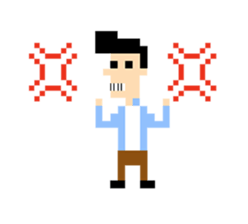 Howard the player (8bit) sticker #15612093
