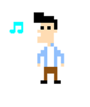 Howard the player (8bit) sticker #15612094