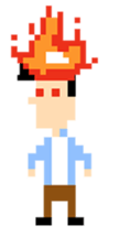 Howard the player (8bit) sticker #15612114