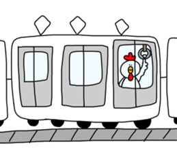 Overweight bird sticker #15612168