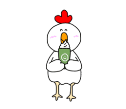 Overweight bird sticker #15612182