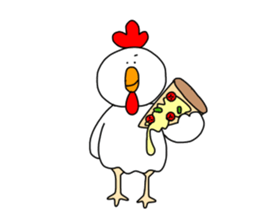 Overweight bird sticker #15612186