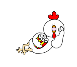 Overweight bird sticker #15612194