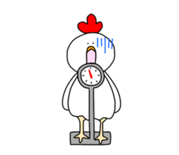 Overweight bird sticker #15612196